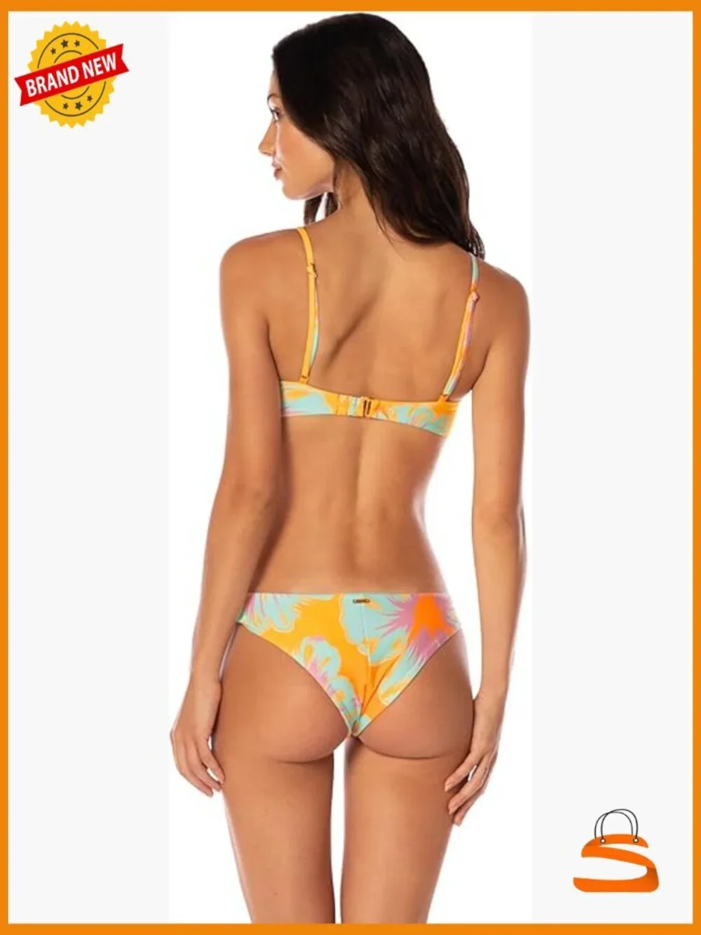 Reversible Low Rise Bikini Bottom Medium Polyester Blend Hand Wash